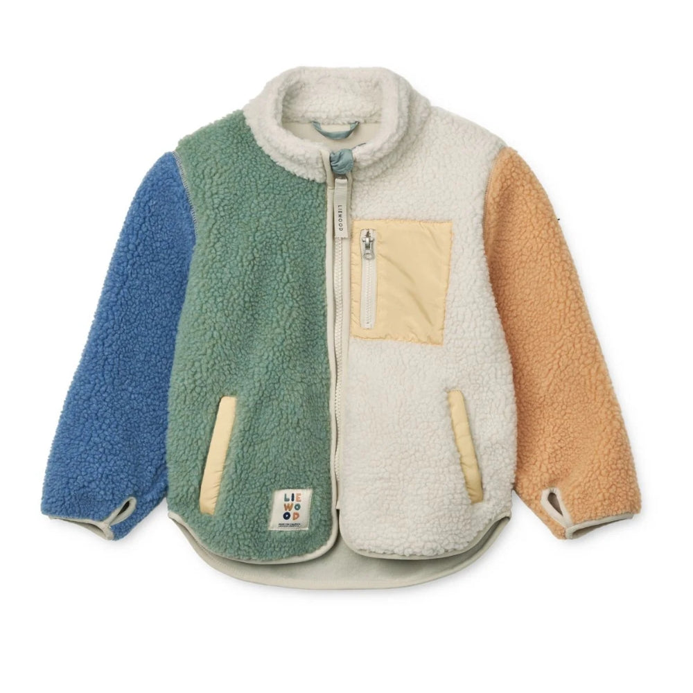 Liewood Kurtka dla dzieci Nolan Pile Jacket Peppermint multi mix