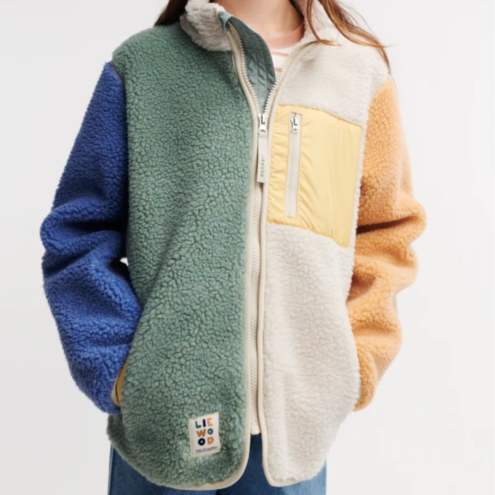 Liewood Kurtka dla dzieci Nolan Pile Jacket Peppermint multi mix