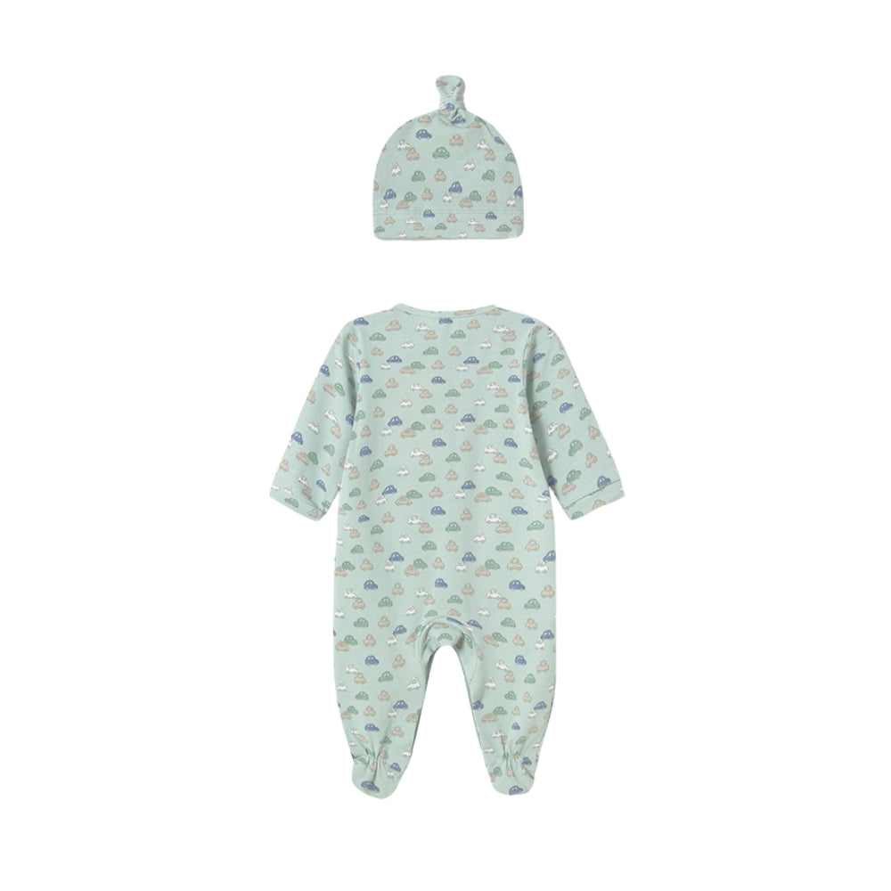 Mayoral Pajacyk z czapką dla niemowlaka Jadeitowa Zieleń