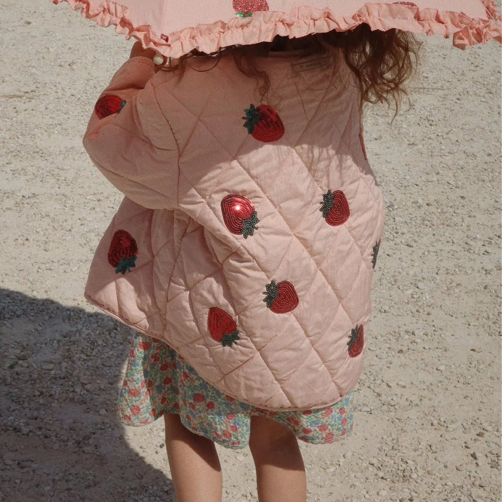 Konges Slojd Kurtka dla dziewczynki Flora Strawberry