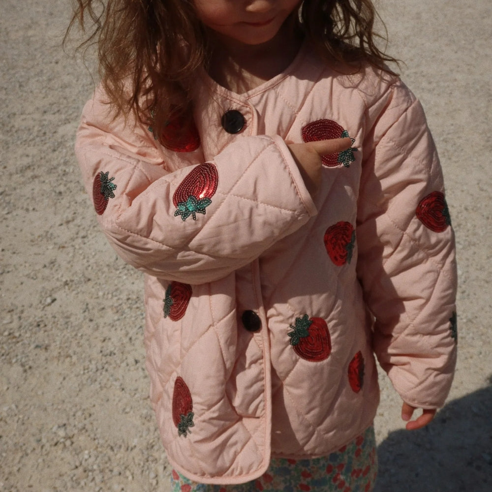 Konges Slojd Kurtka dla dziewczynki Flora Strawberry
