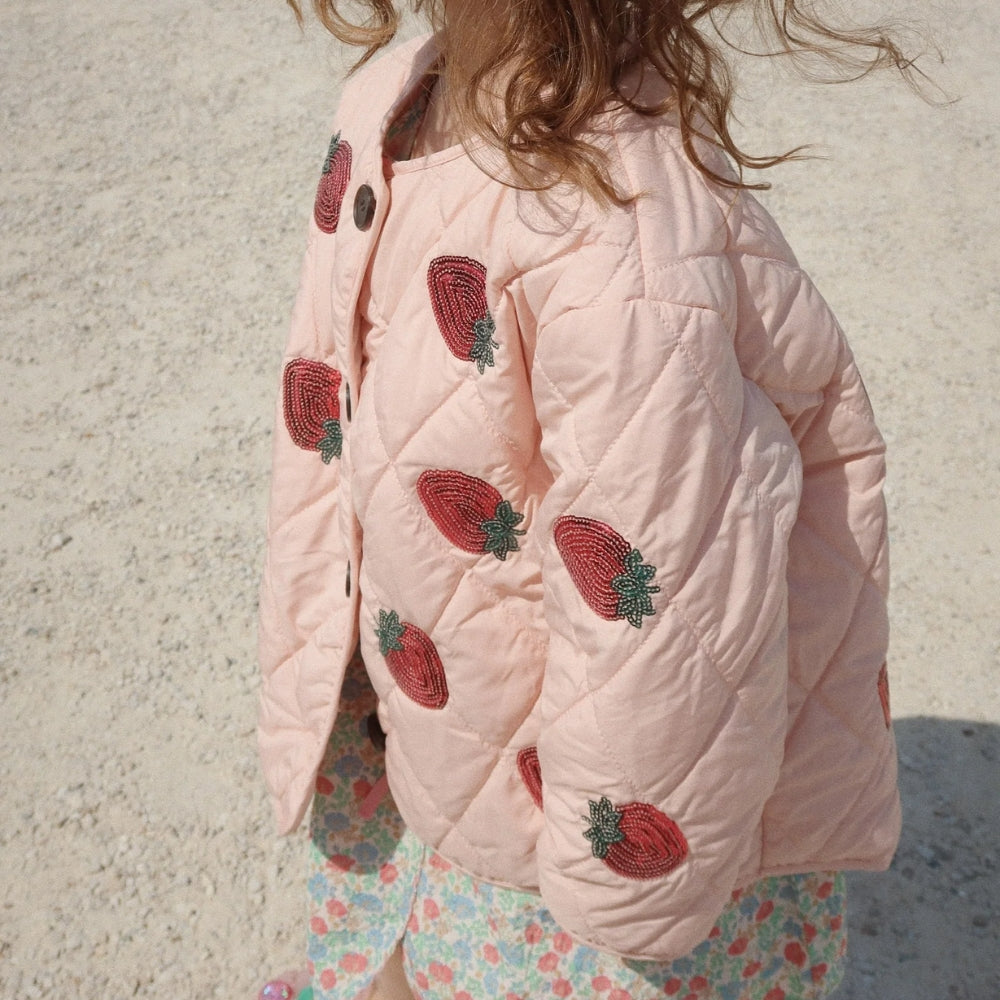 Konges Slojd Kurtka dla dziewczynki Flora Strawberry