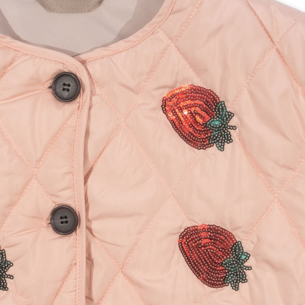 Konges Slojd Kurtka dla dziewczynki Flora Strawberry