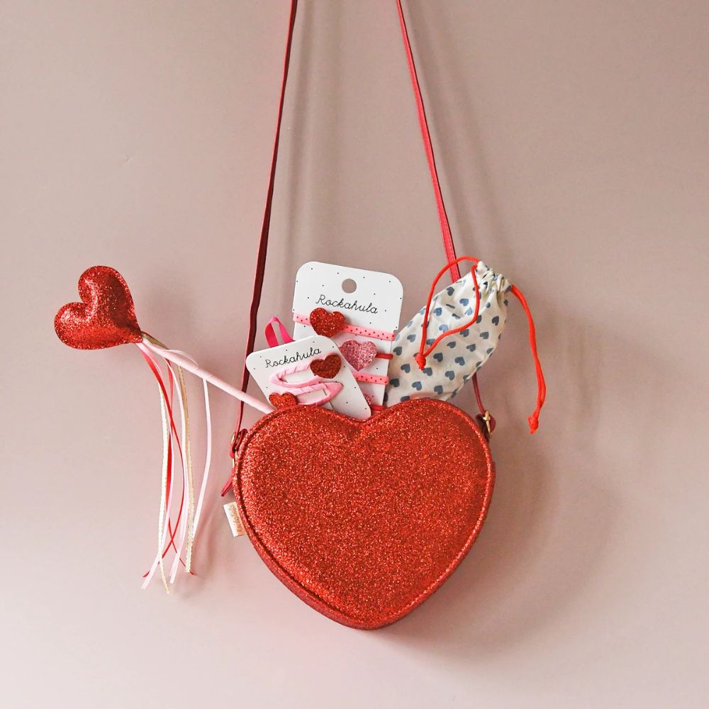 Rockahula Gumki do włosów Love Heart Glitter