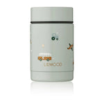 Liewood Termos obiadowy dla dzieci Vehicles/dove blue mix