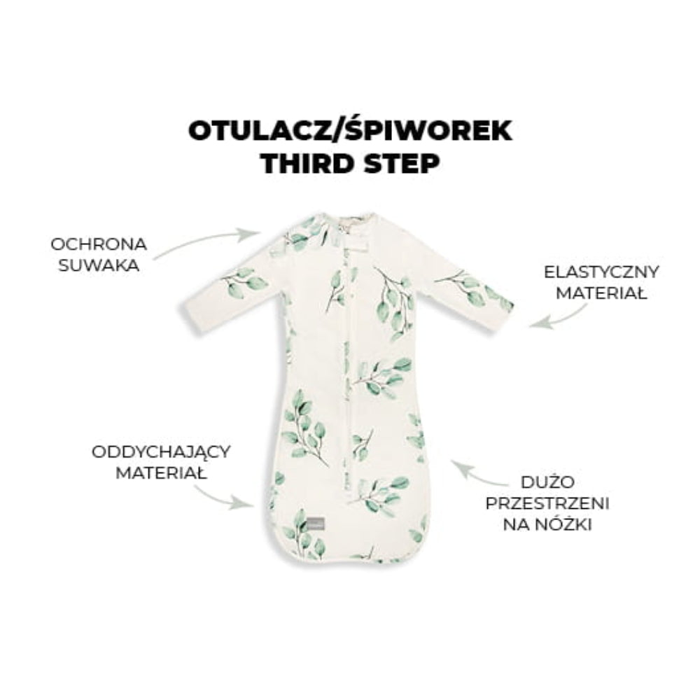 Sleepee Śpiworek/otulacz Third Step Vintage Animals Cream