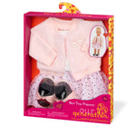 Our Generation Zestaw ubranek z bomberką i sukienką w czarne kropeczki