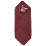 Sterntaler Ręcznik kąpielowy z kapturkiem osiołek Emmily 80x80 cm Ciemna Czerwień