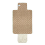 Cam Cam Copenhagen Mata do przewijania pikowana Classic Stripes Camel