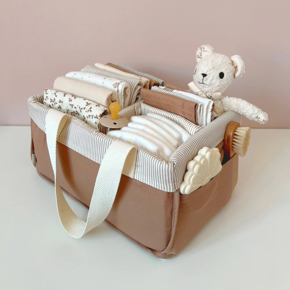 Cam Cam Copenhagen Organizer na pieluszki Classic Stripes Camel
