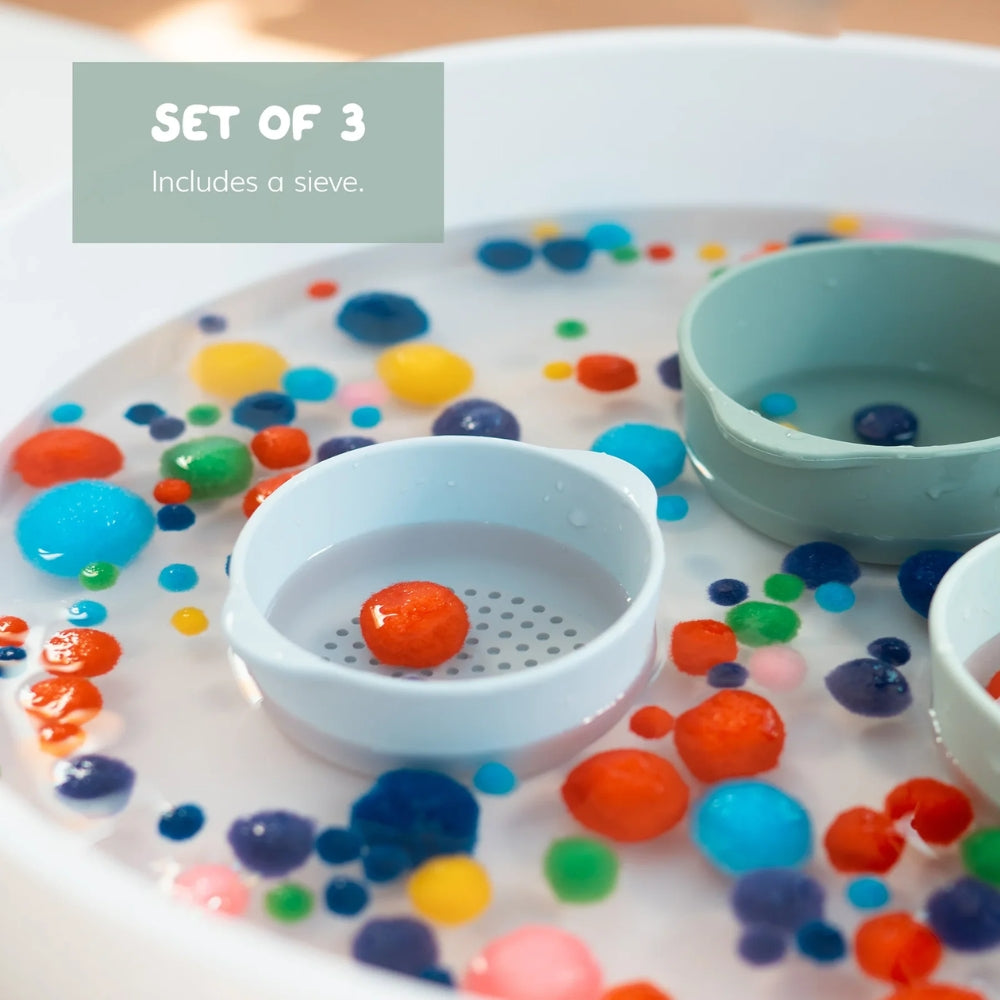 Inspire My Play Zestaw misek do zabawy sensorycznej Green/Blue 3szt.