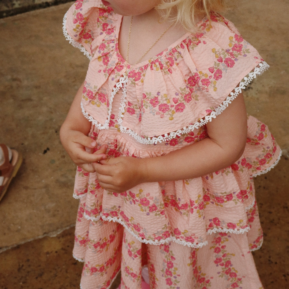Konges Slojd Sukienka dla dziewczynki Bella Frill Dress