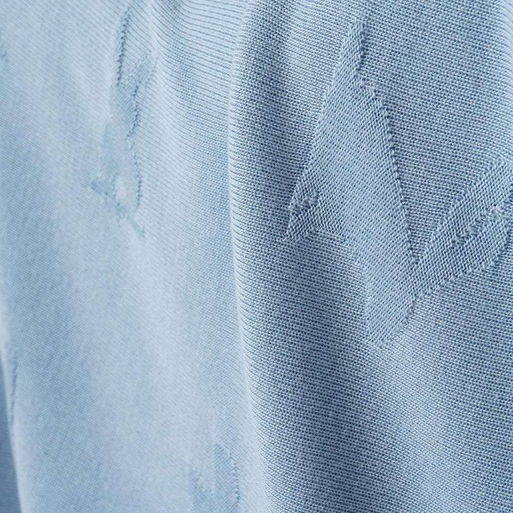 Lullalove Lekki kocyk bambusowy dla dzieci króliczki - baby blue