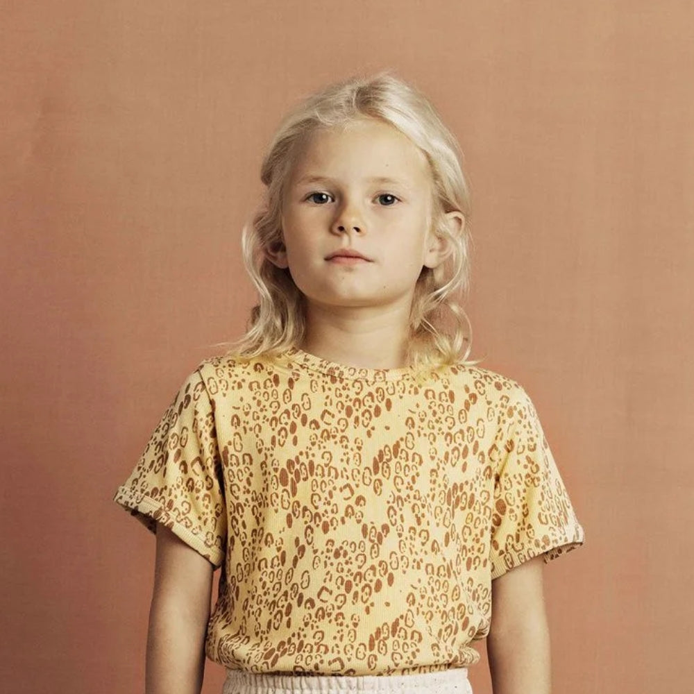 Mini Rodini koszulka dla dziewczynki Mini Leopard