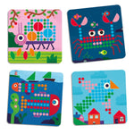 Djeco Mozaika dla dzieci kolorowe obrazki Mini Animo