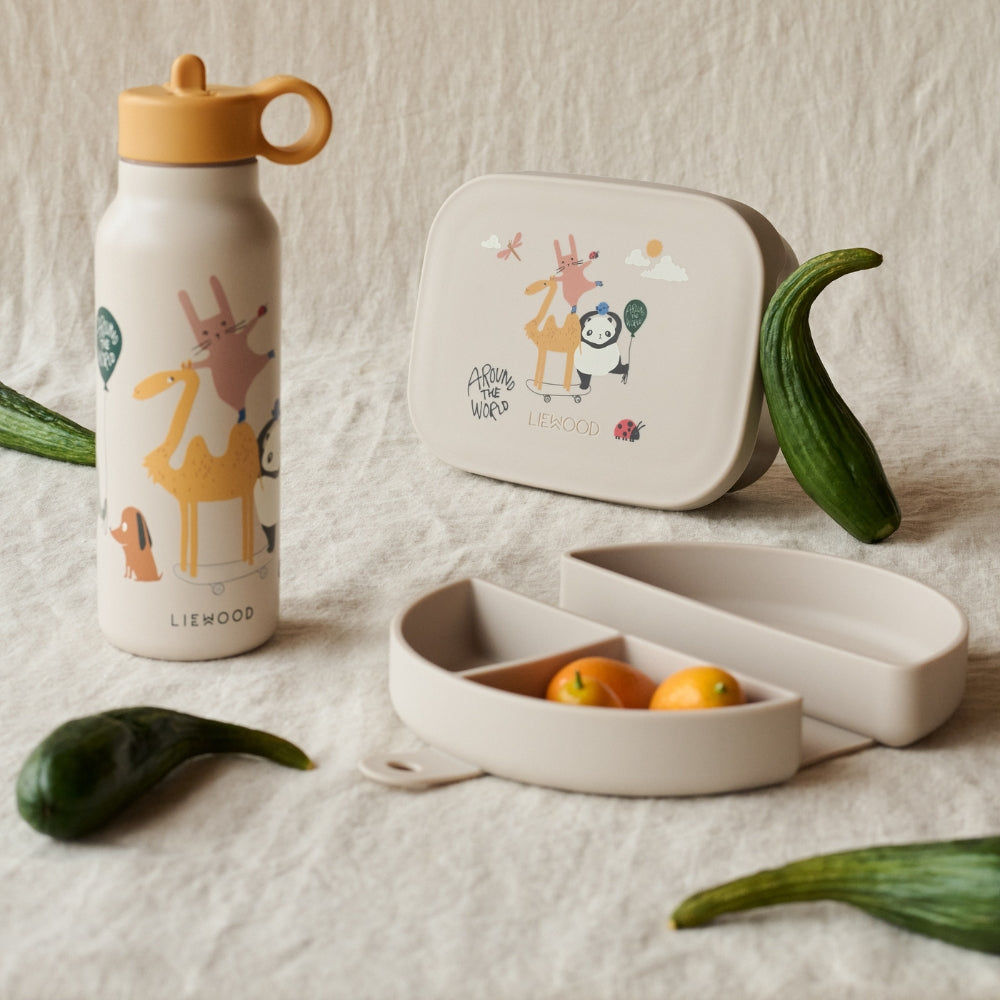 Liewood Lunchbox dla dzieci Arthur Around the world / Sandy