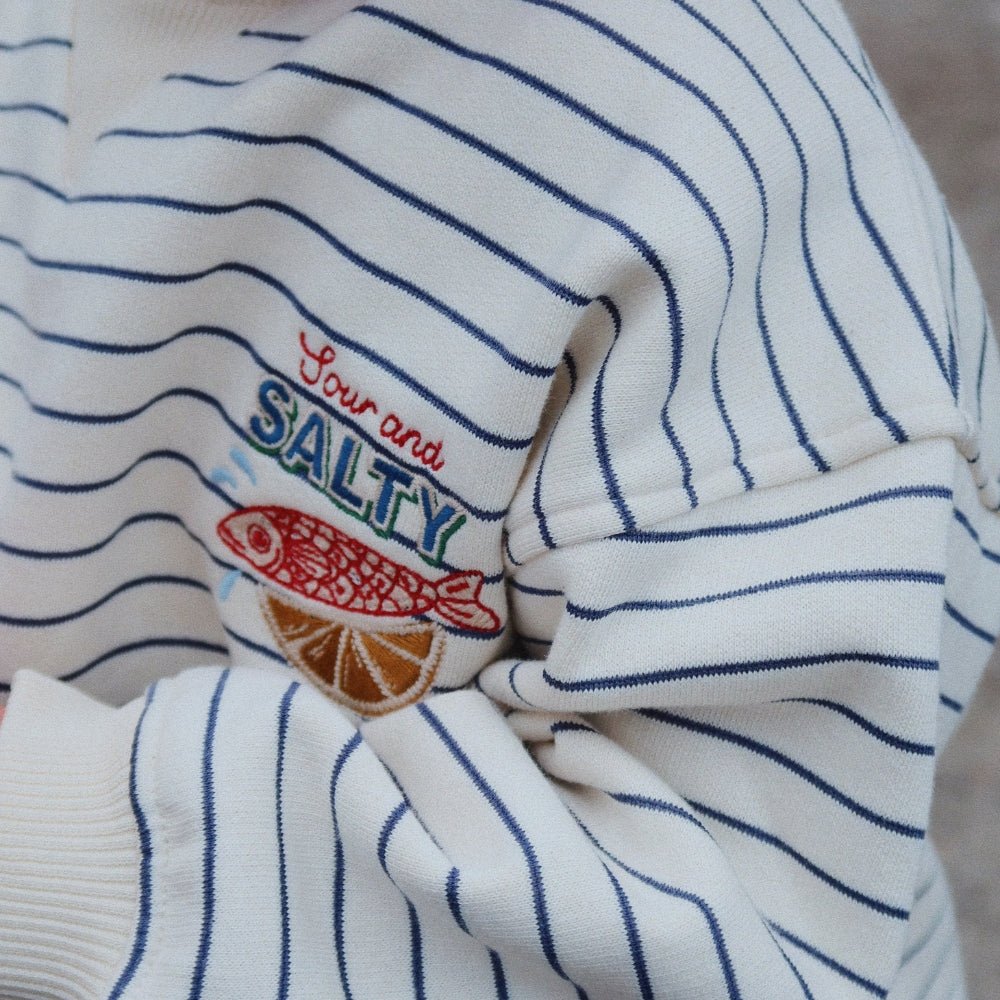 Konges Slojd Bluza dziecięca Amio Captains Blue/Antique White