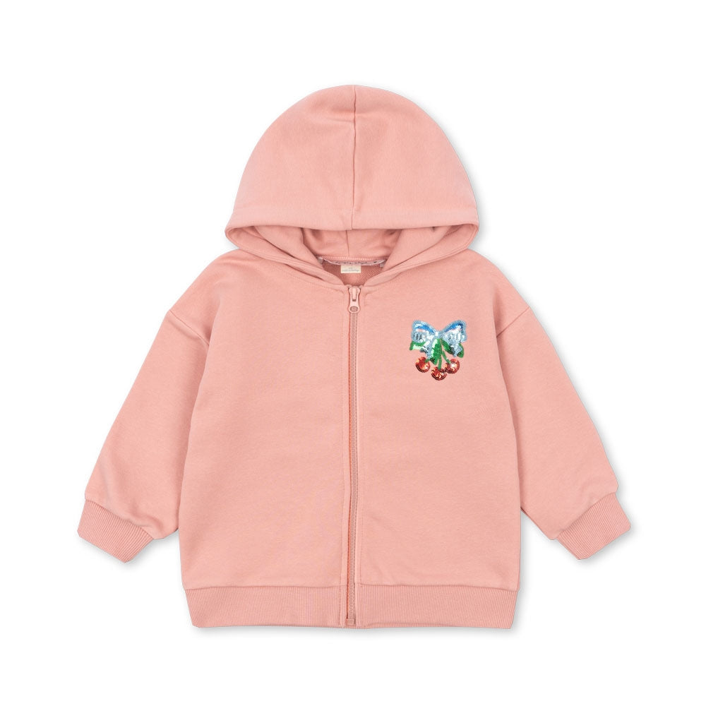 Konges Slojd Bluza dziewczęca z cekinami Lou Mellow Rose