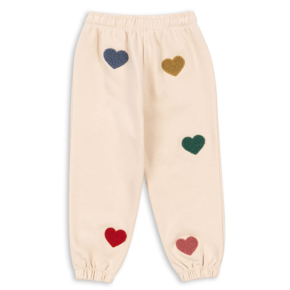 Konges Slojd Spodnie dziewczęce Lou Terry Multi Heart