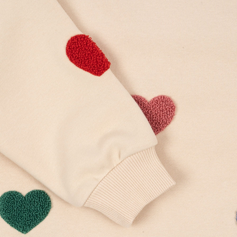 Konges Slojd Bluza dziewczęca Lou Terry Multi Heart