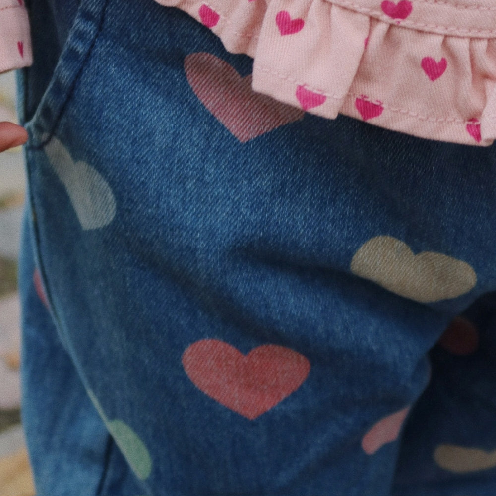 Konges Slojd Spodnie dziewczęce Magot Frill Pants Bon Coeur Colore