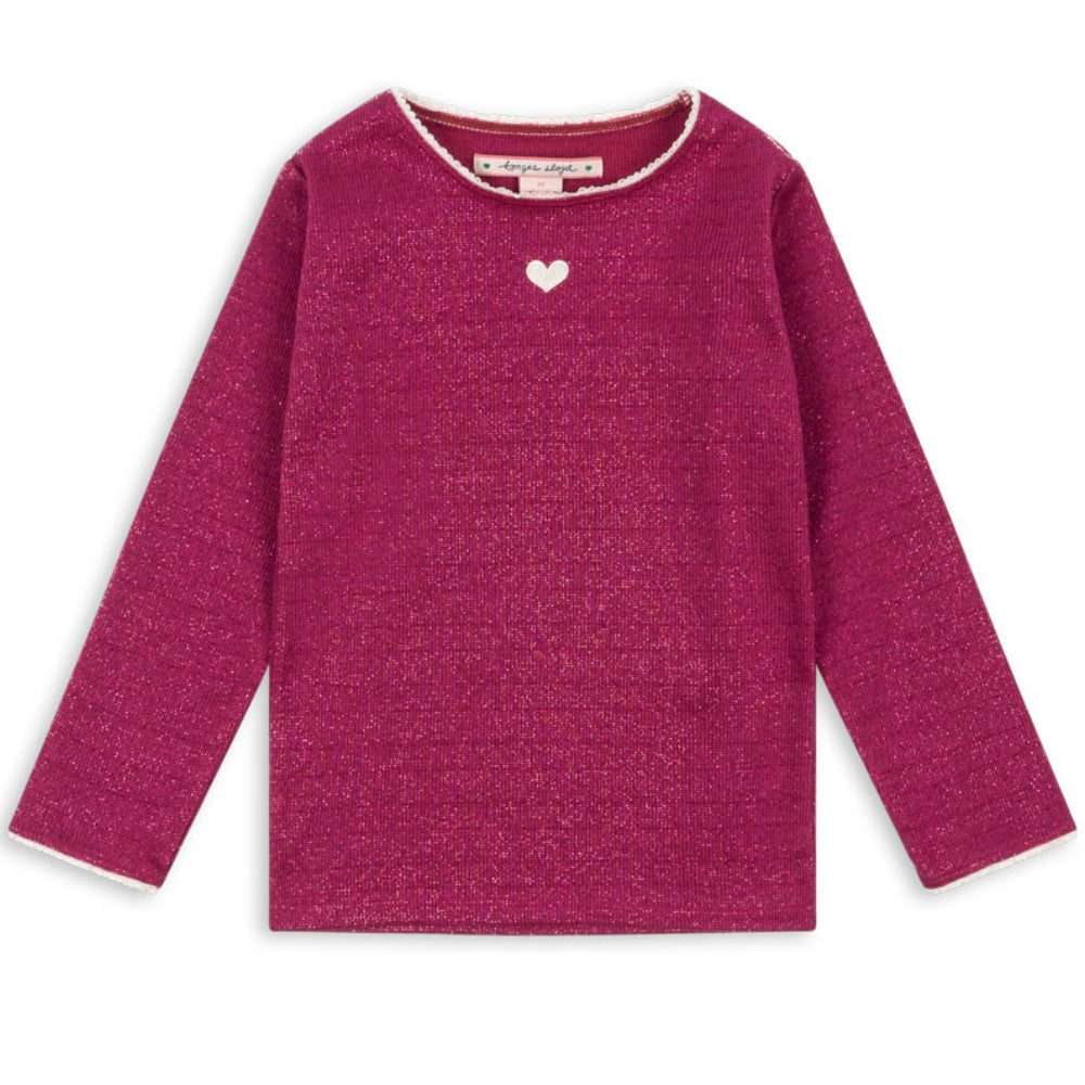 Konges Slojd Bluzka dziewczęca Roli Blouse Sangria
