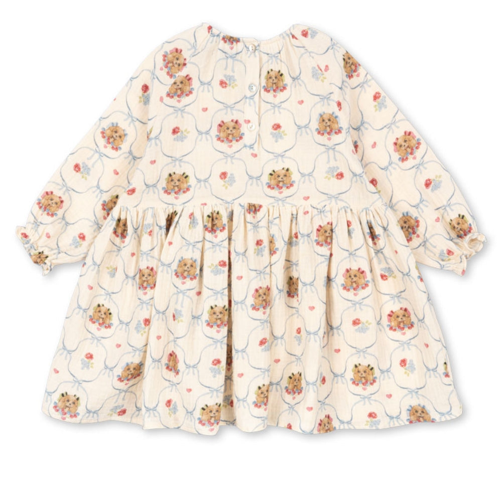 Konges Slojd Sukienka dziewczęca Coco dress GOTS Puppy