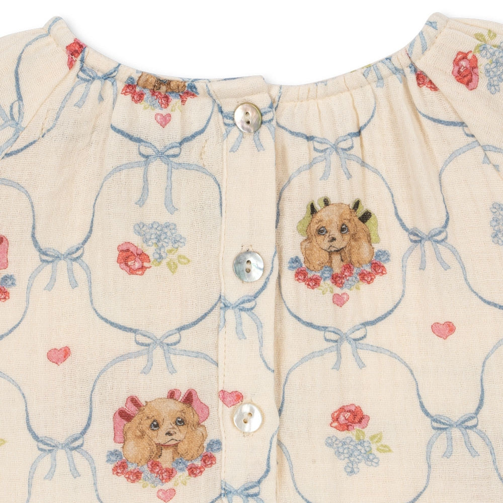 Konges Slojd Sukienka dziewczęca Coco dress GOTS Puppy