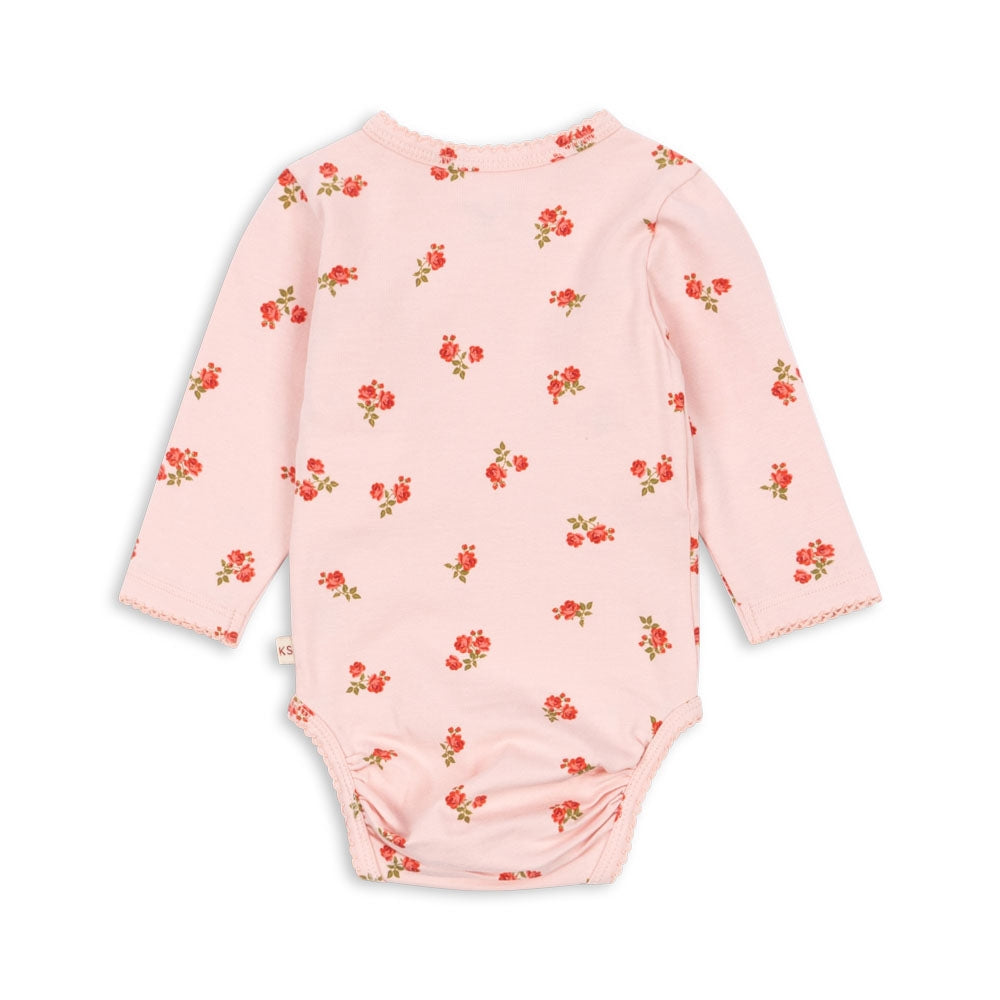 Konges Slojd Body dla niemowlaka Rosa Pink