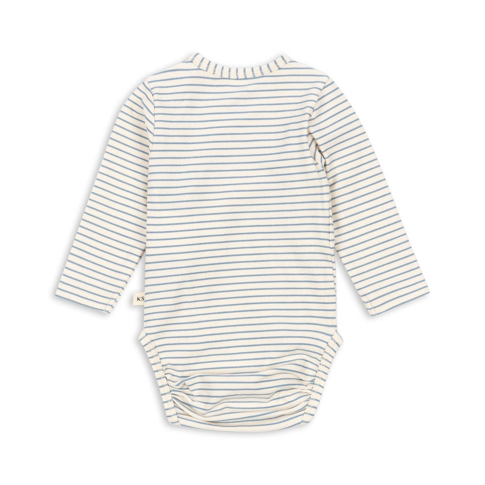 Konges Slojd Body dla niemowlaka Stripe Bluie