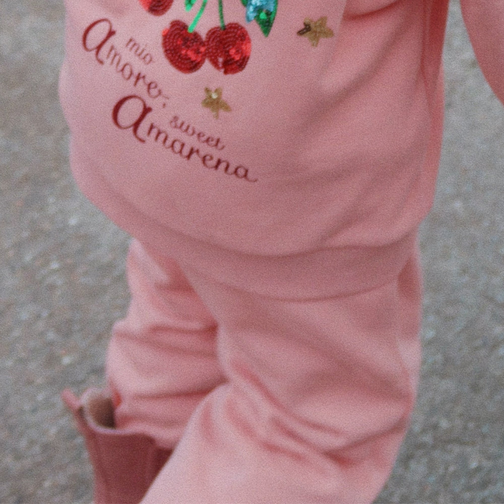 Konges Slojd Spodnie dziewczęce Lou Mellow Rose