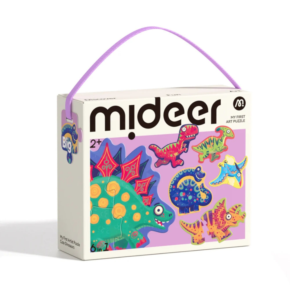 Mideer Moje pierwsze puzzle - Dinozaury 6w1