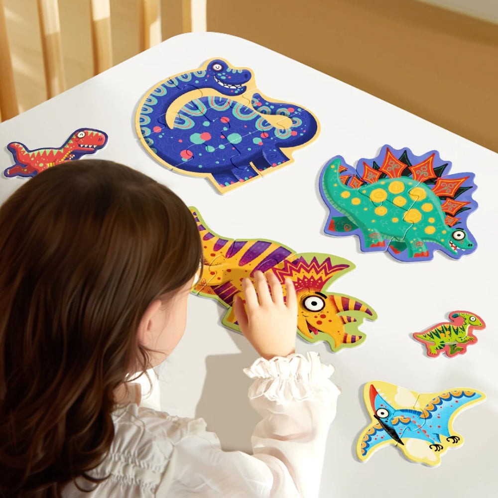 Mideer Moje pierwsze puzzle - Dinozaury 6w1