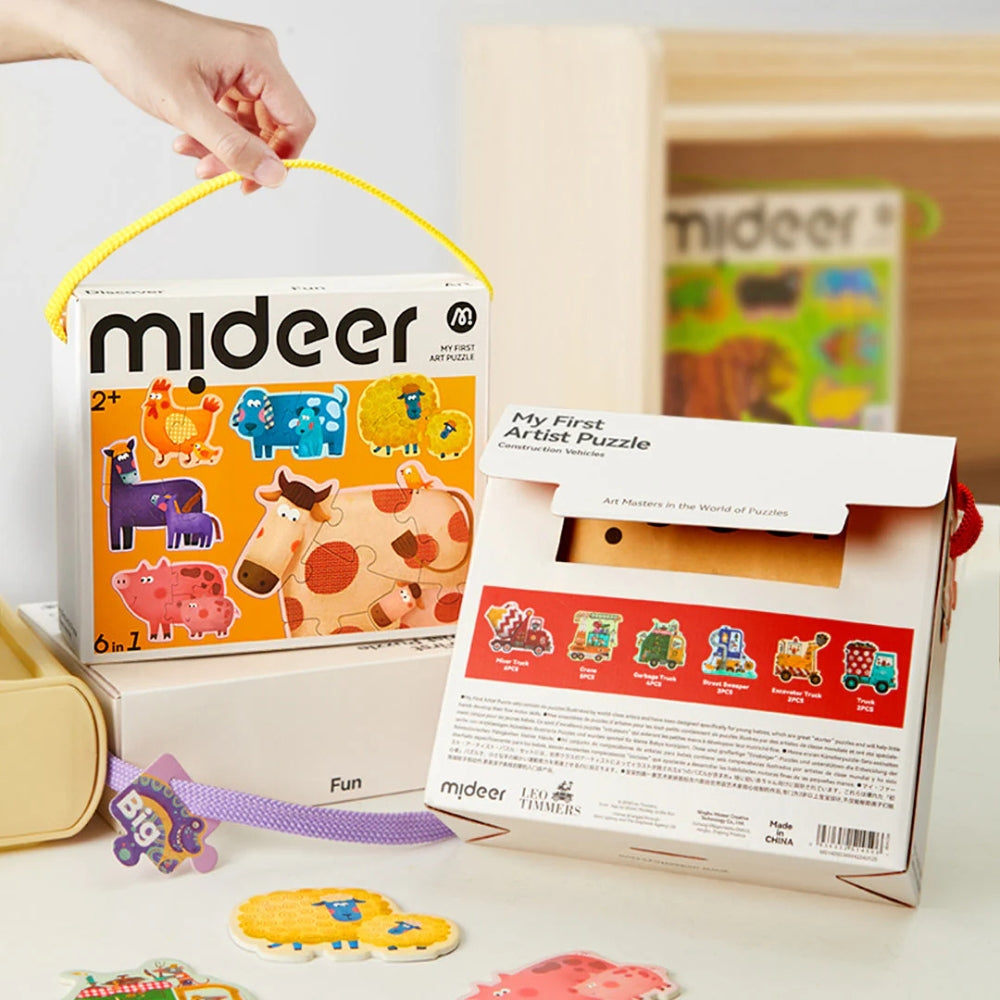 Mideer Moje pierwsze puzzle - Zwierzęta na farmie