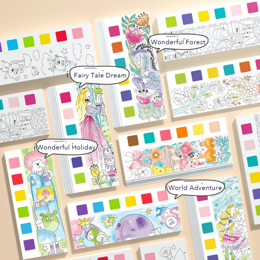 Mideer Kolorowanka akwarelowa - Zaczarowany ogród