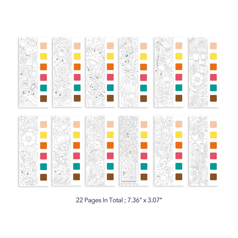 Mideer Kolorowanka akwarelowa - Zaczarowany ogród