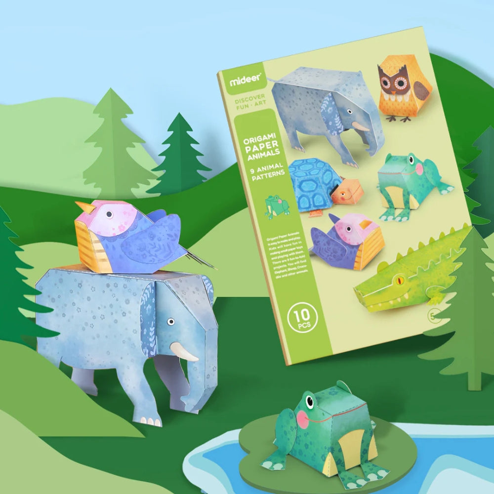 Mideer Zestaw origami dla dzieci Papierowe zwierzęta