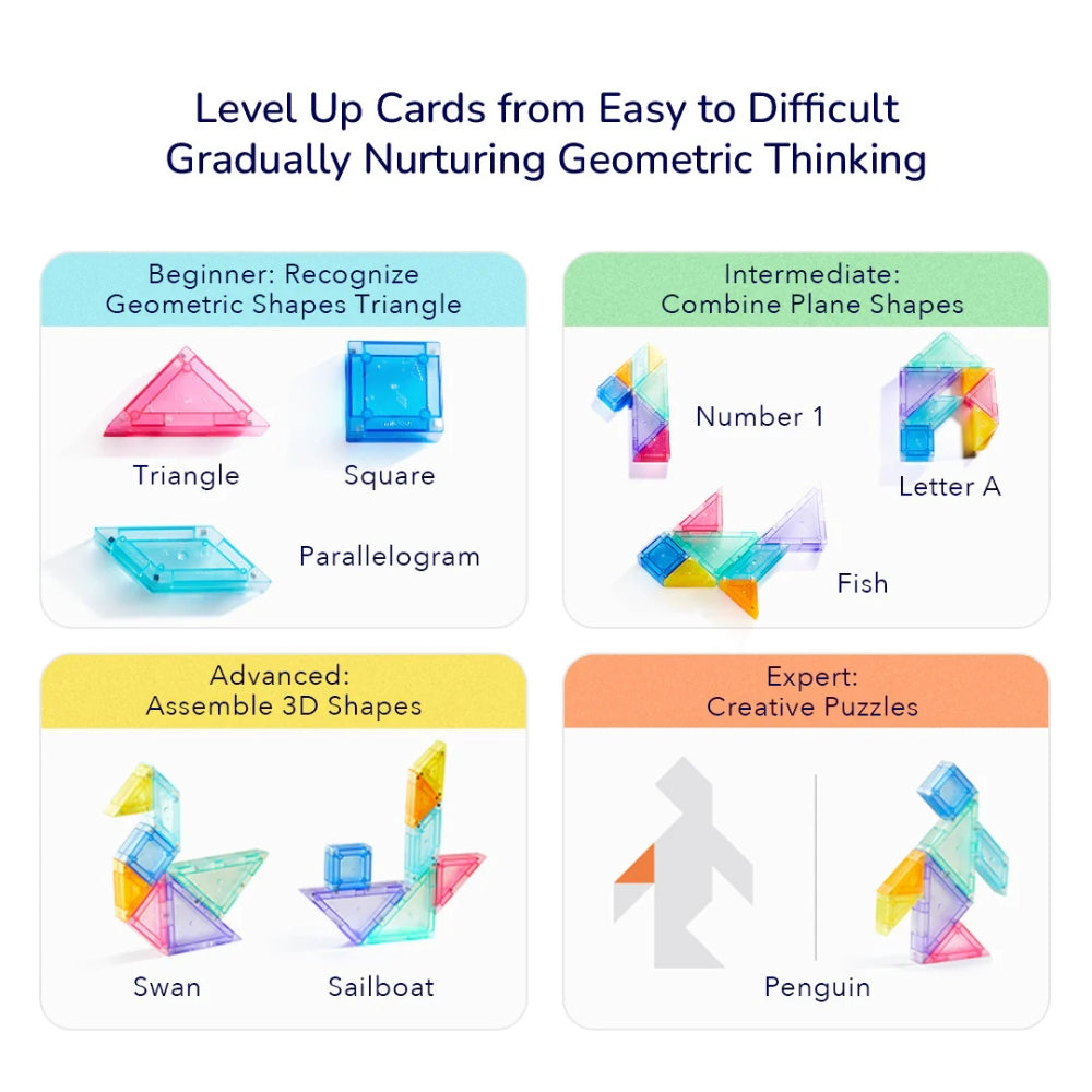 Mideer Magnetyczny Tangram 3D z klepsydrą