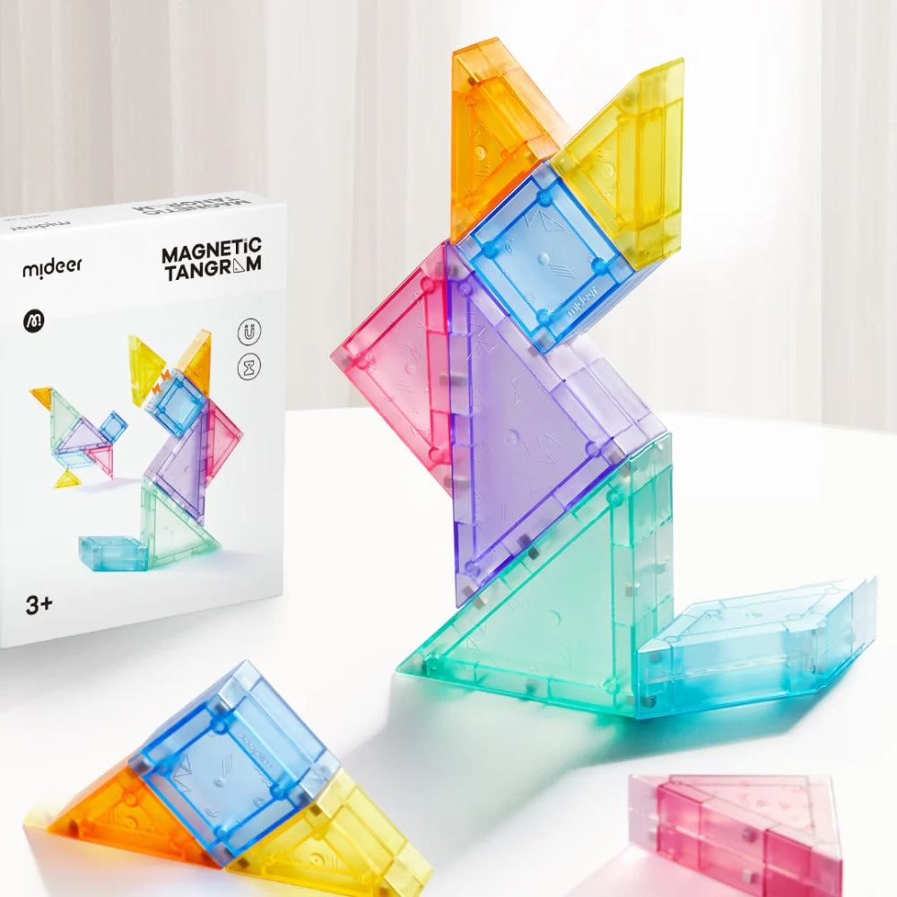 Mideer Magnetyczny Tangram 3D z klepsydrą