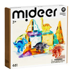 Mideer Klocki magnetyczne – Dinozaury 48 elementów