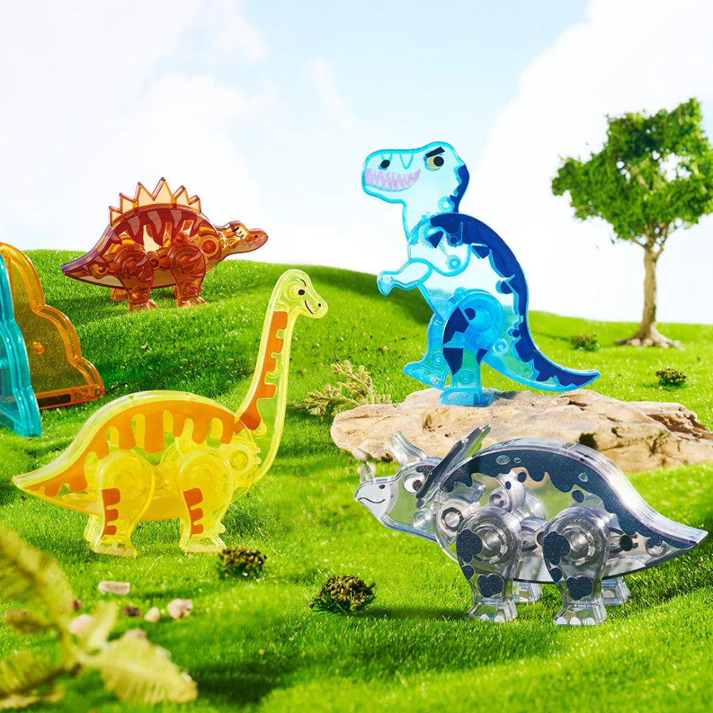 Mideer Klocki magnetyczne – Dinozaury 48 elementów