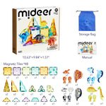 Mideer Klocki magnetyczne – Dinozaury 48 elementów
