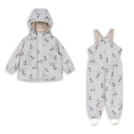 Konges Slojd Kurtka i spodnie przeciwdeszczowe dla dzieci Rainy Palme Set Sailor Check