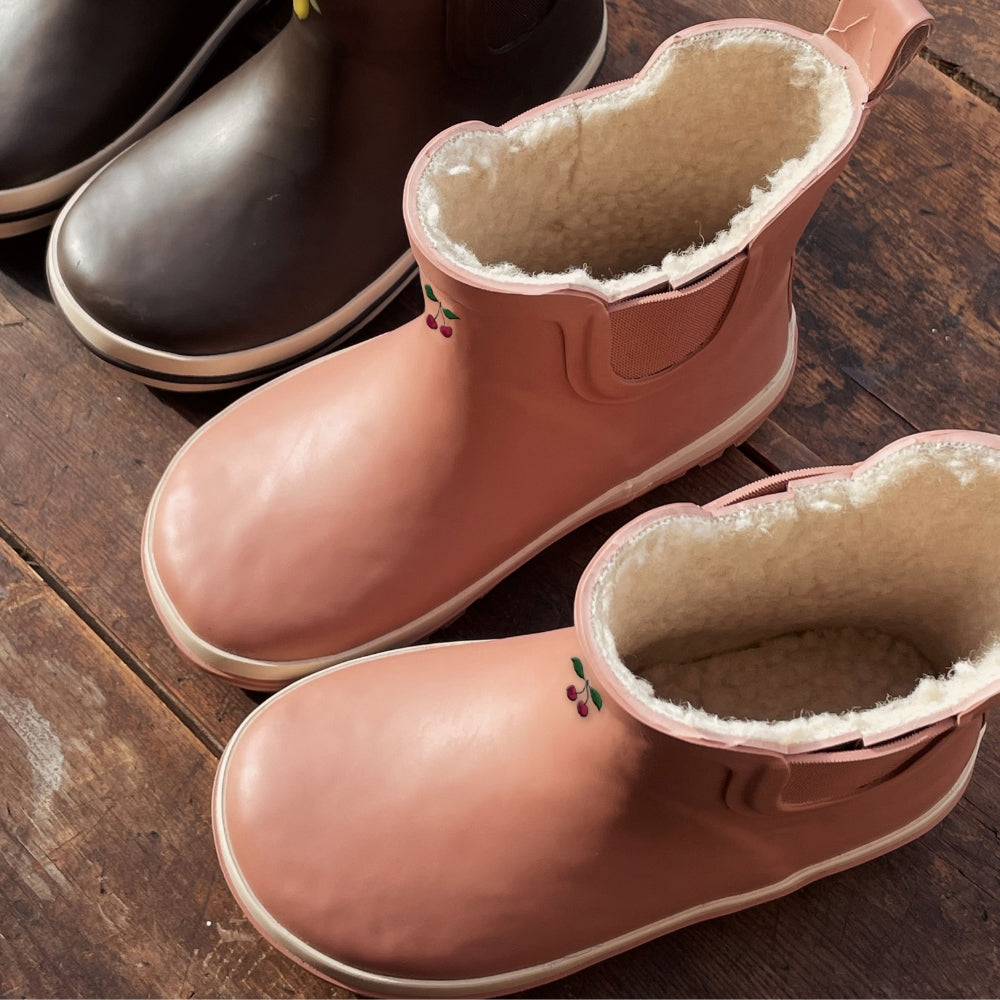 Konges Slojd Kalosze dziecięce Roi Rain Low Cameo Brown