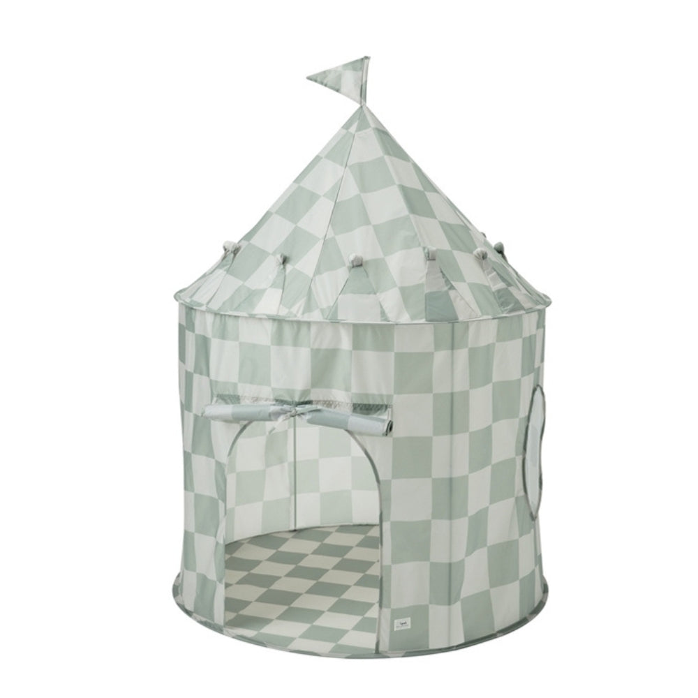 3 Sprouts Namiot dla dzieci Recycled Checkerboard Green