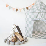 3 Sprouts Namiot dla dzieci Recycled Checkerboard Green