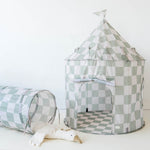 3 Sprouts Namiot dla dzieci Recycled Checkerboard Green