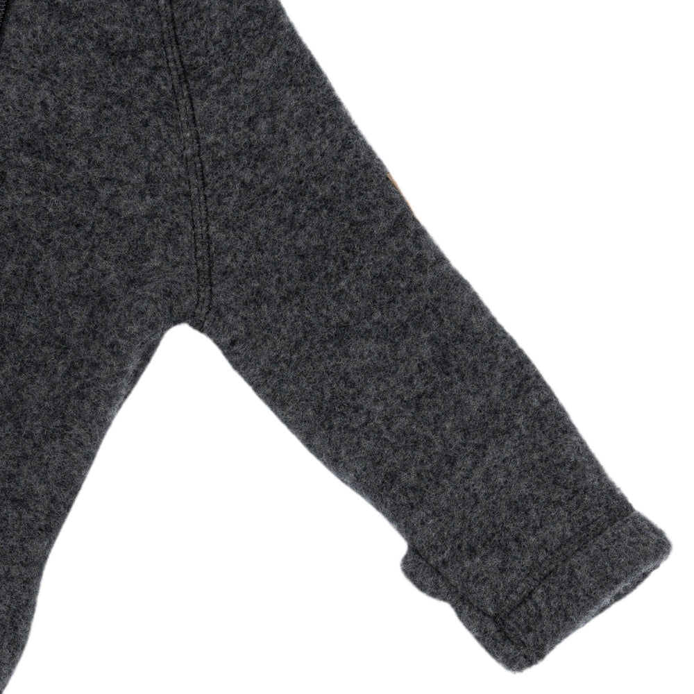 Mikk line kombinezon niemowlęcy z wełny merino Anthracite Melange