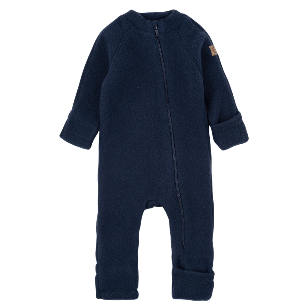 Mikk line kombinezon niemowlęcy z wełny merino Blue Nights