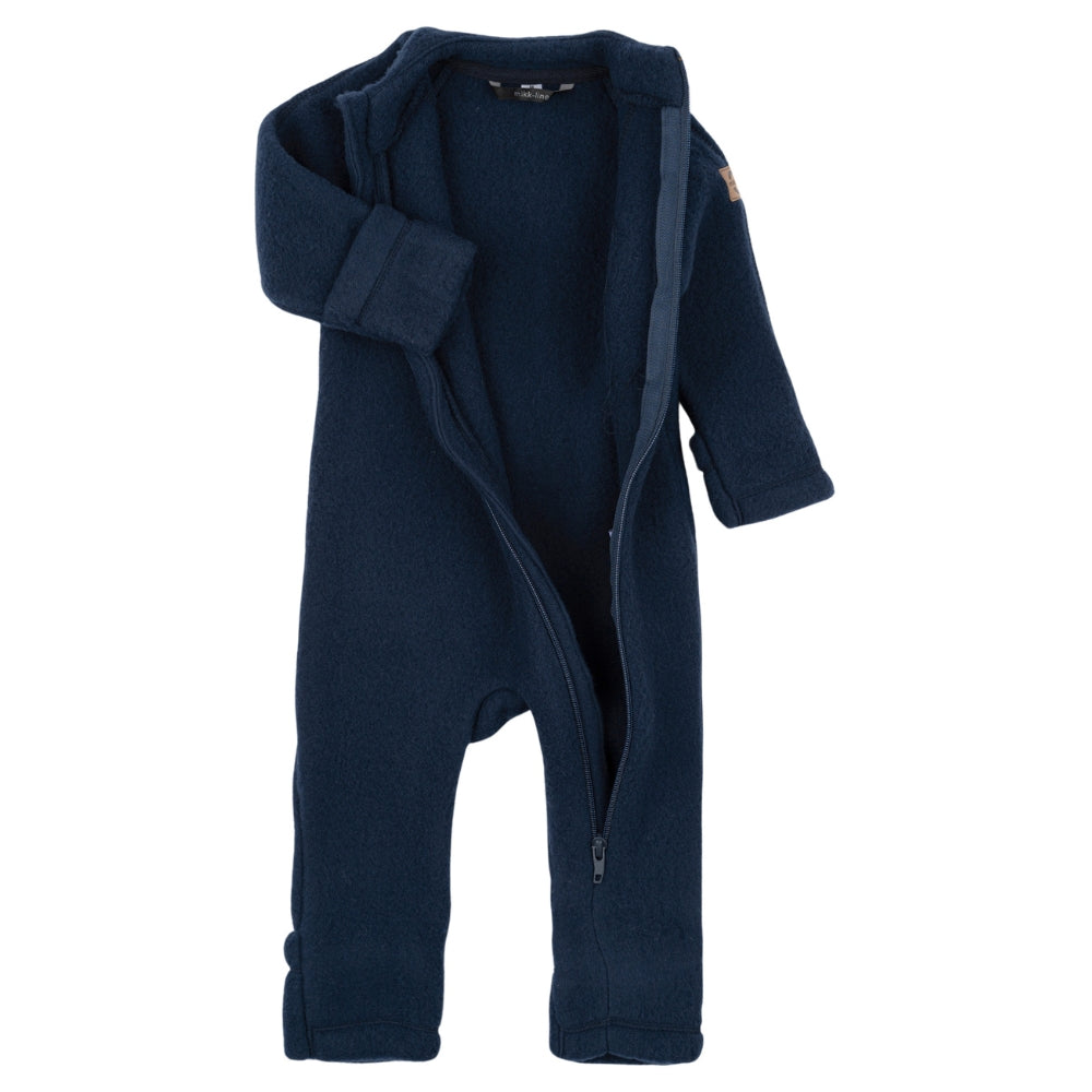 Mikk line kombinezon niemowlęcy z wełny merino Blue Nights